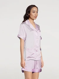 Short-Sleeve Silk Shirt