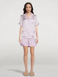 Short-Sleeve Silk Shirt