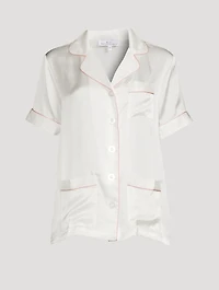 Short-Sleeve Silk Shirt
