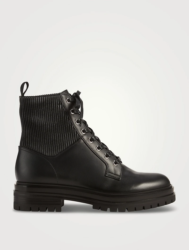 Martis Leather Combat Boots