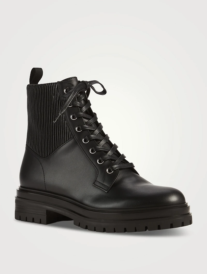 Martis Leather Combat Boots