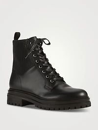 Martis Leather Combat Boots