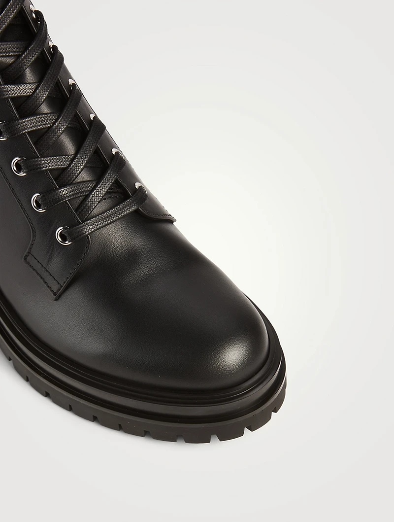 Martis Leather Combat Boots