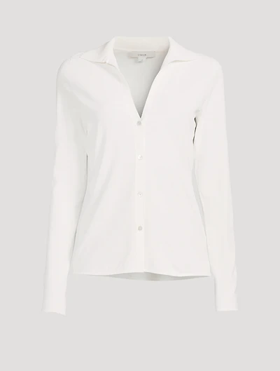 Long-Sleeve Collar Cardigan