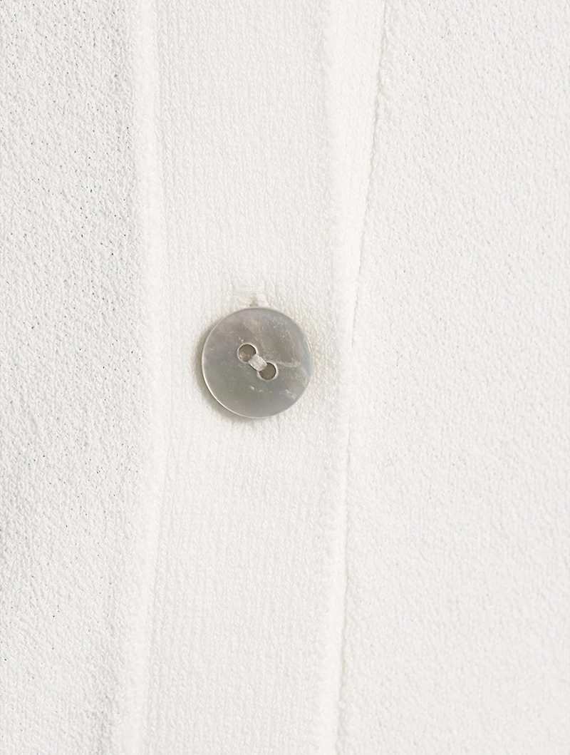 Long-Sleeve Collar Cardigan