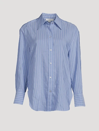 Linen And Cotton Striped Shirt