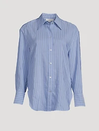 Linen And Cotton Striped Shirt