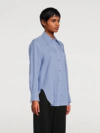 Linen And Cotton Striped Shirt
