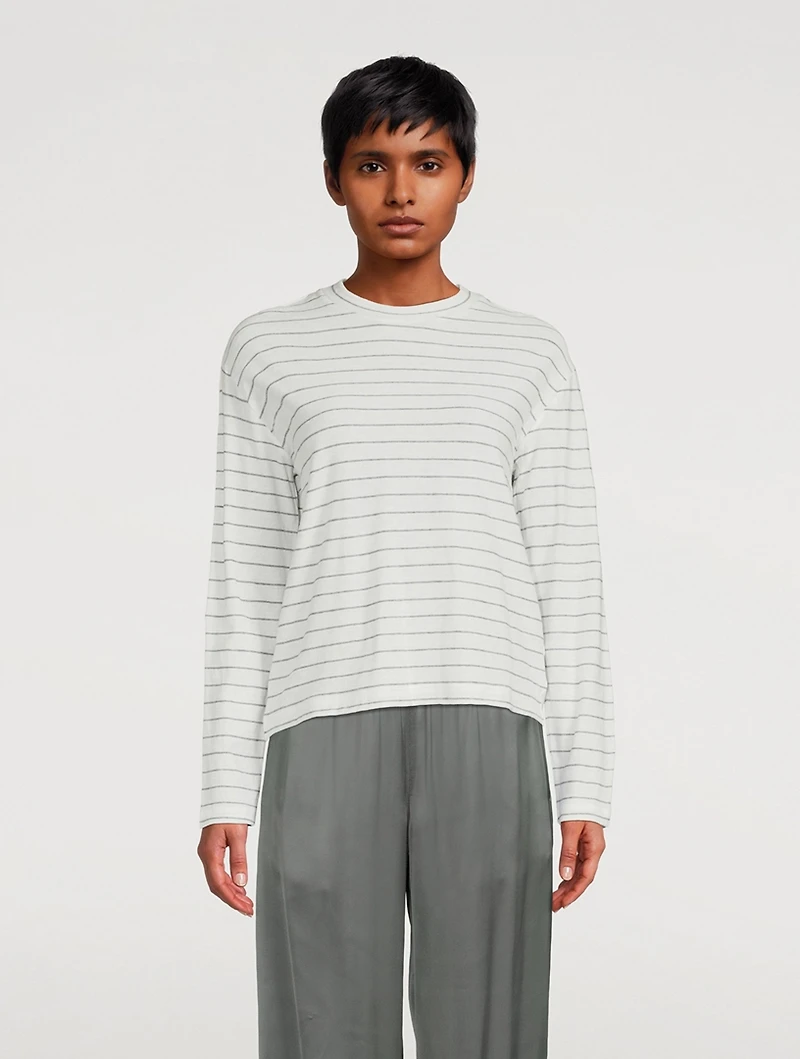 Long-Sleeve T-Shirt Stripe Print