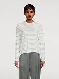 Long-Sleeve T-Shirt Stripe Print