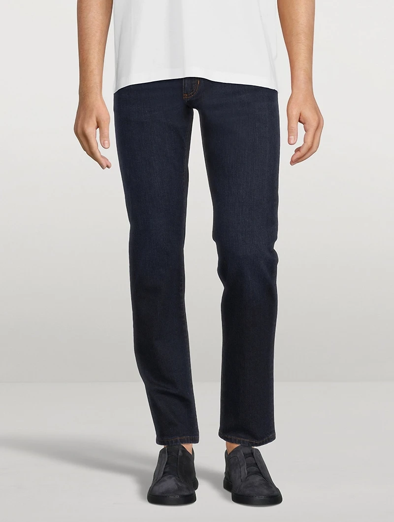 City Comfort Cotton Slim-Fit Jeans