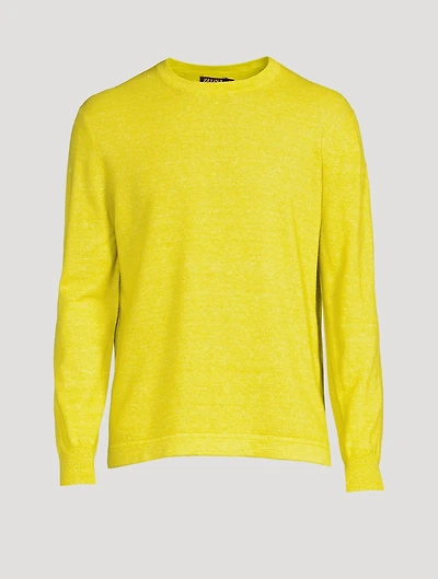 Cashmere And Linen Crewneck Sweater