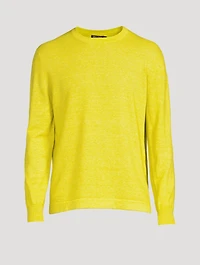 Cashmere And Linen Crewneck Sweater