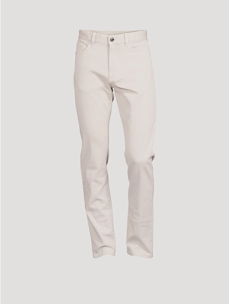 Delavé Garment Dyed Stretch Cotton Slim-Fit Jeans