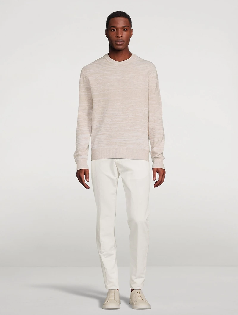 Cashmere Cotton And Linen Sweater