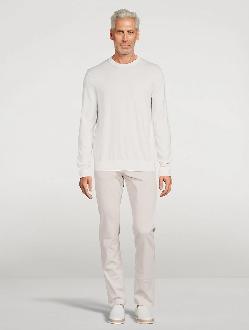 Cotton And Cashmere Crewneck Sweater