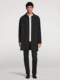 Long-Sleeve Coat With Hood