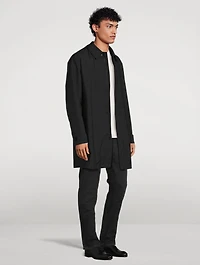 Long-Sleeve Coat With Hood