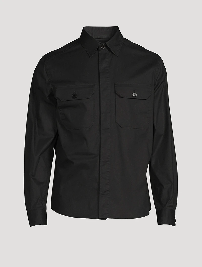 Cotton Stretch Overshirt