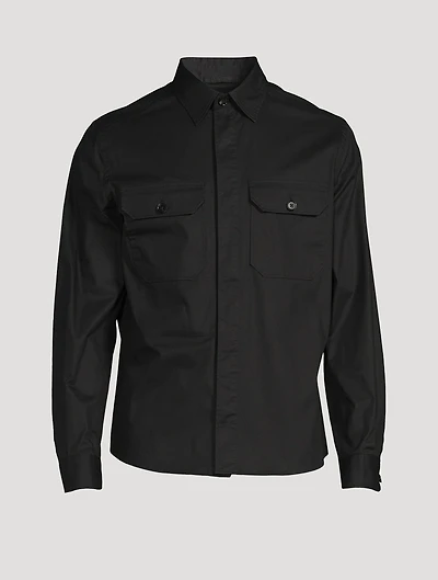 Cotton Stretch Overshirt