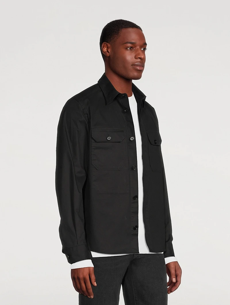Cotton Stretch Overshirt