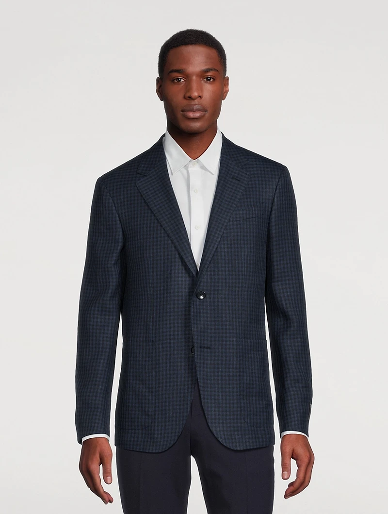 Linen Wool And Silk Jacket