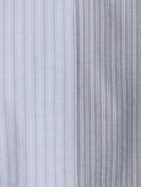 Asymmetric Short-Sleeve Shirt Striped Print