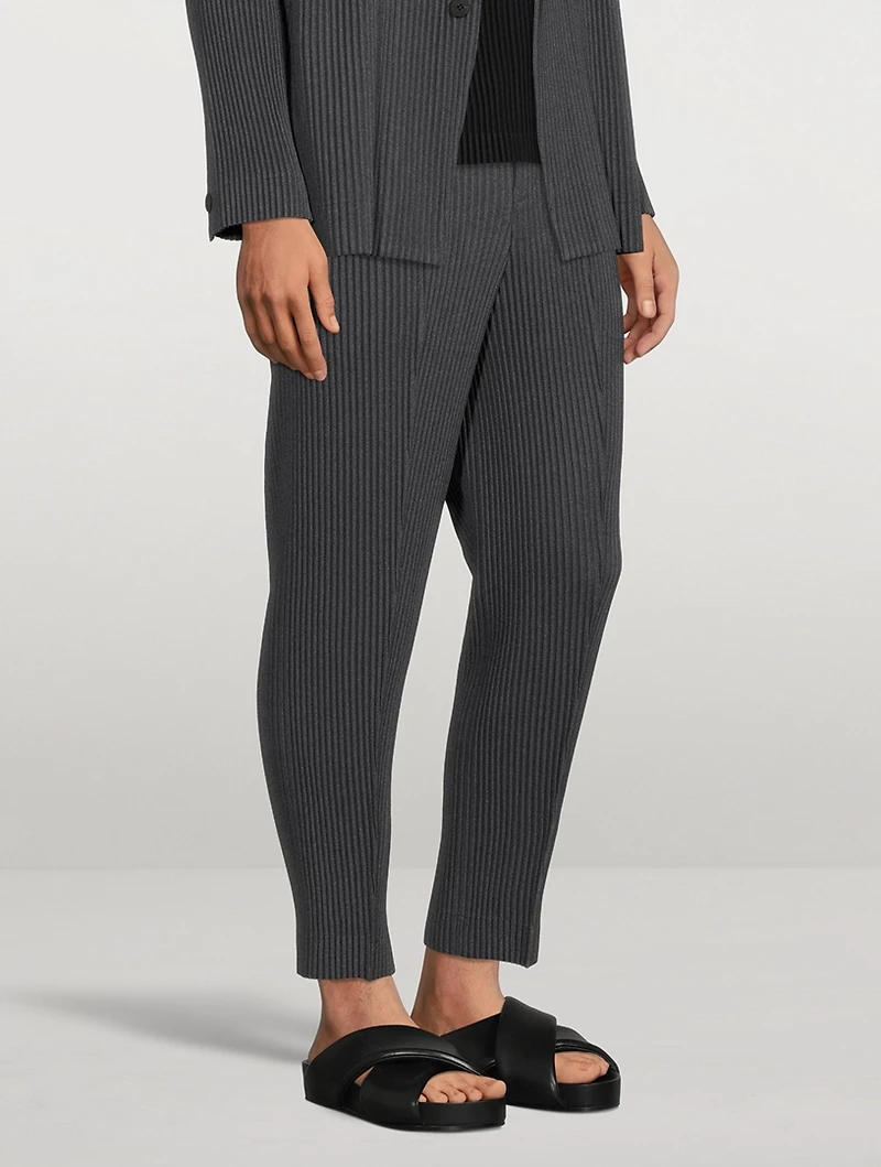 Wool Like Light Centre Crease Pants