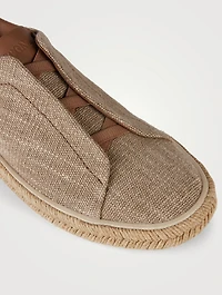 Linen Triple Stitch Espadrilles