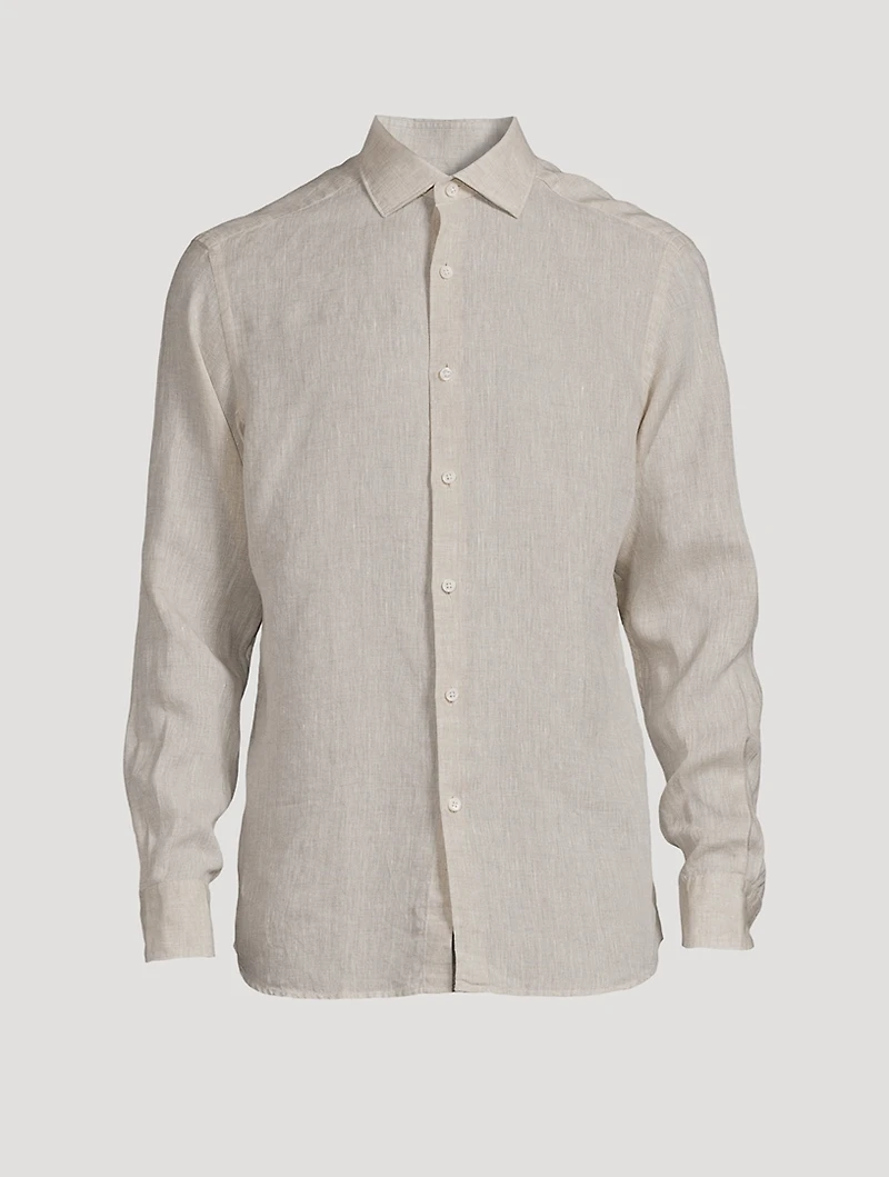 Linen Long-Sleeve Shirt