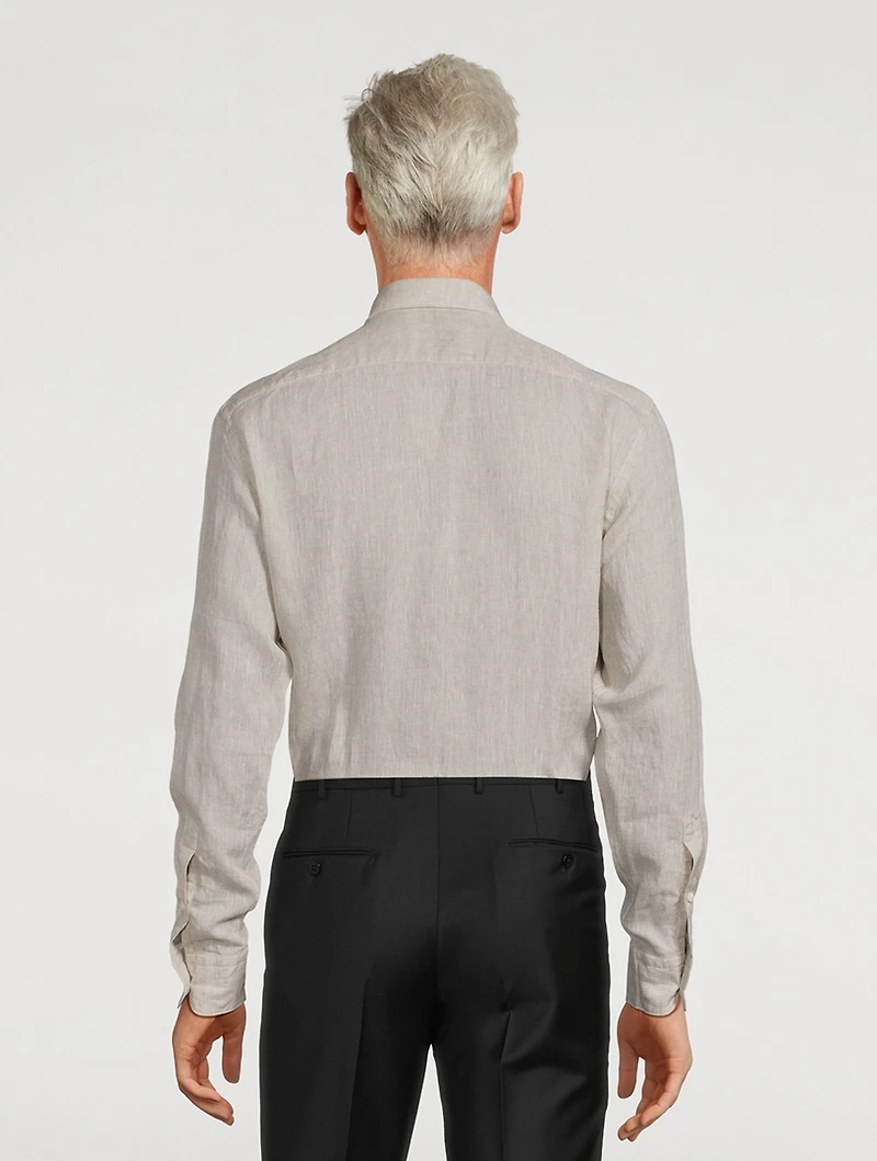 Linen Long-Sleeve Shirt