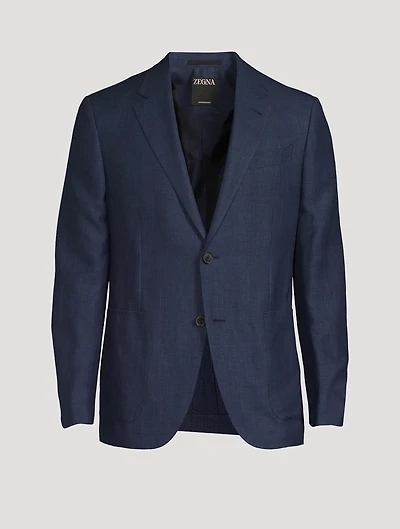 Wool Linen And Silk Formal Jacket