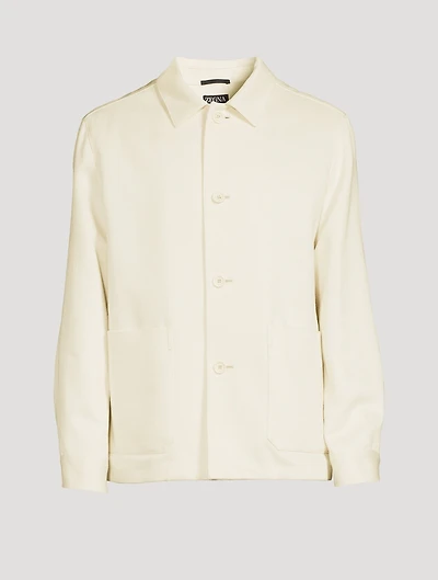 Cotton And Linen Chore Jacket