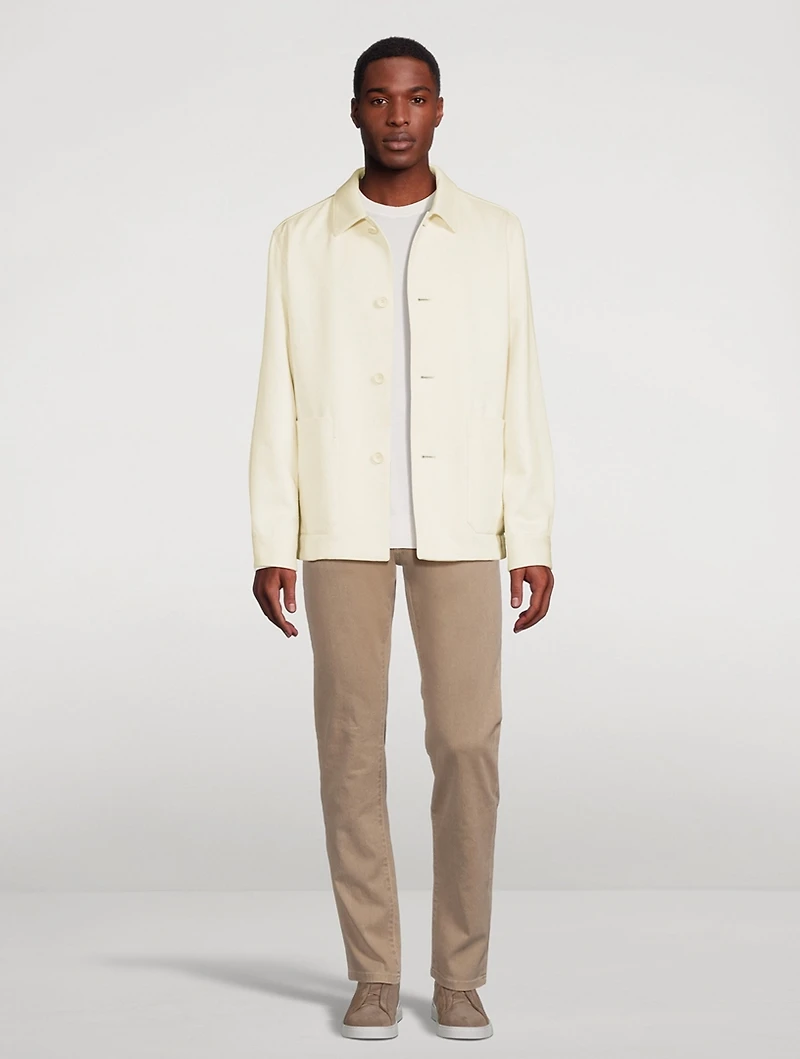 Cotton And Linen Chore Jacket