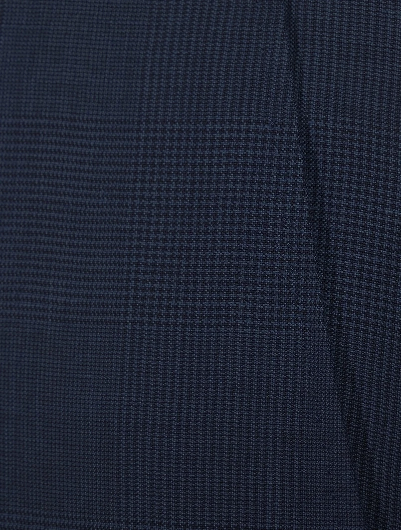 Wool Linen And Silk Slim-Fit Pants