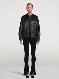 Track Leather Jacket