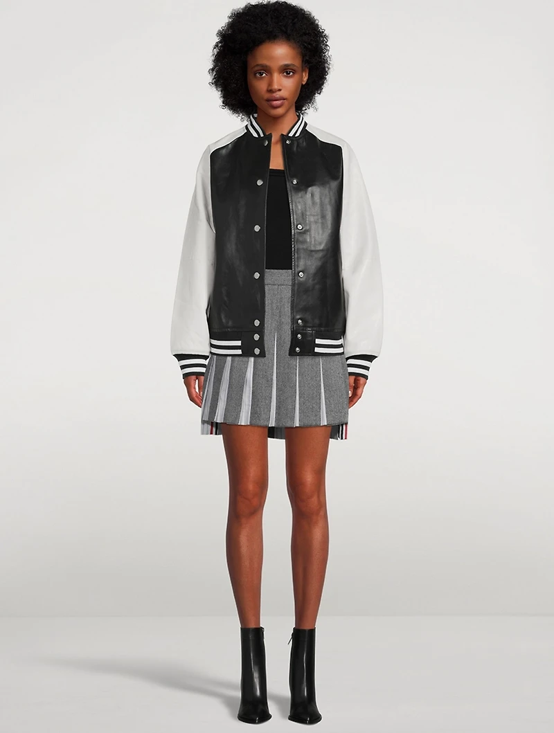 Icon Leather Varsity Jacket