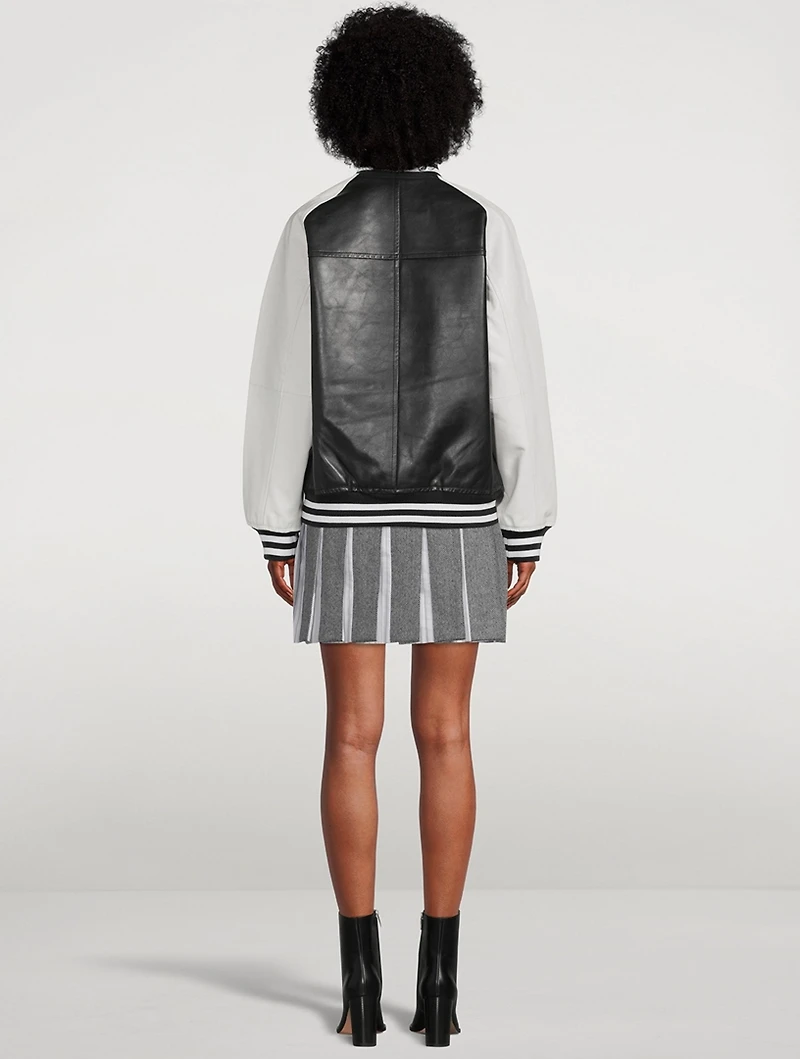 Icon Leather Varsity Jacket