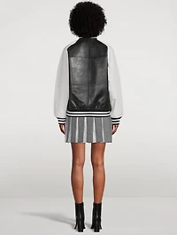 Icon Leather Varsity Jacket