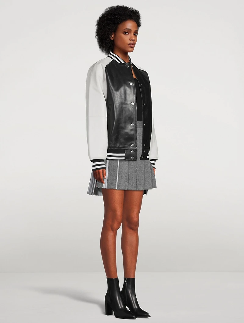 Icon Leather Varsity Jacket