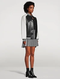 Icon Leather Varsity Jacket
