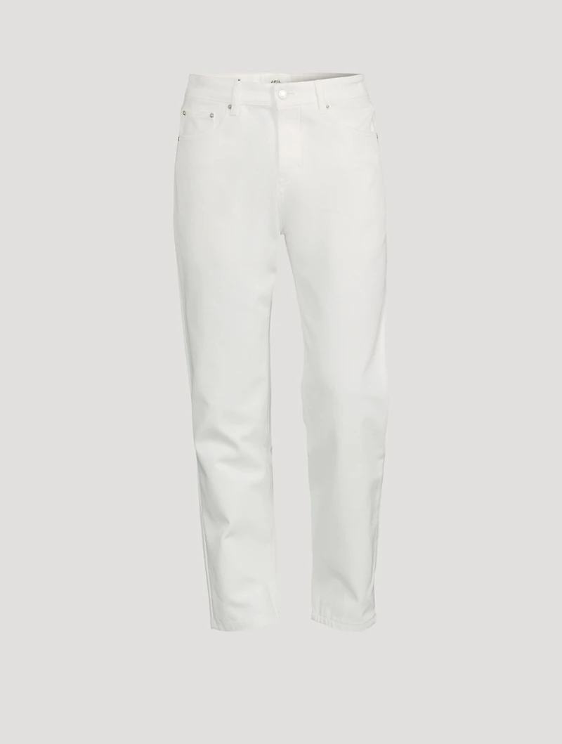 Cotton Straight-Leg Jeans