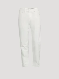 Cotton Straight-Leg Jeans