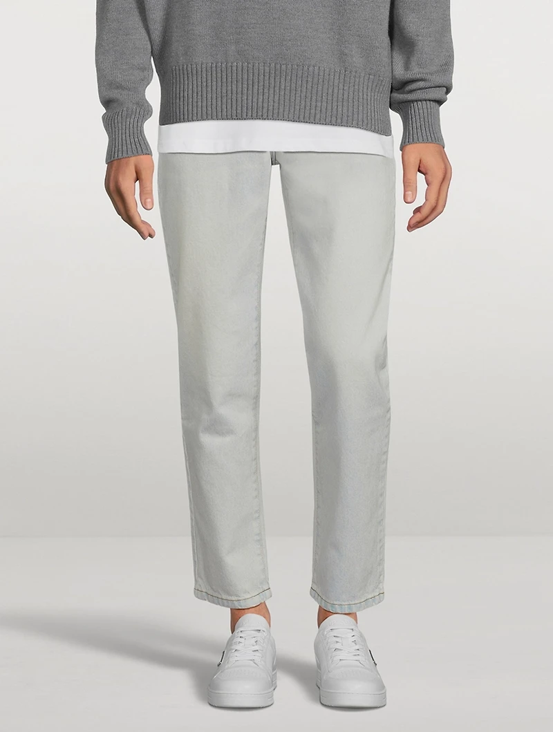 Cotton Tapered-Fit Jeans