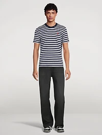 Ami De Coeur Cotton T-Shirt Striped Print