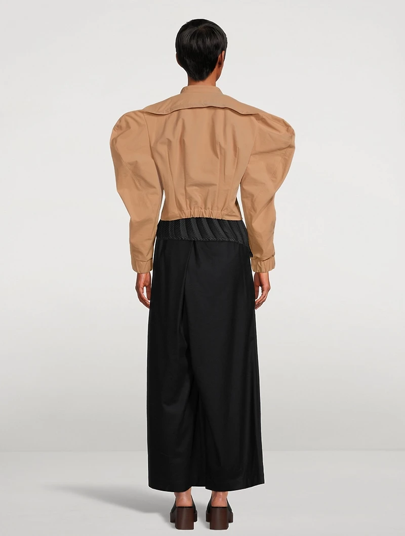 R Coat Cropped Jacket