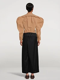 R Coat Cropped Jacket
