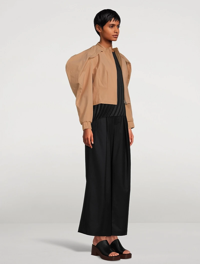 R Coat Cropped Jacket
