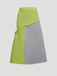 Ridge Pleats Midi Skirt