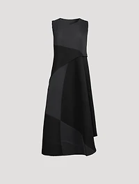 Ridge Pleats Midi Dress